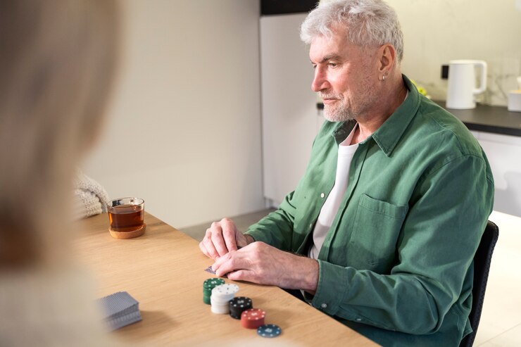 Senior citizen with cognitive decline